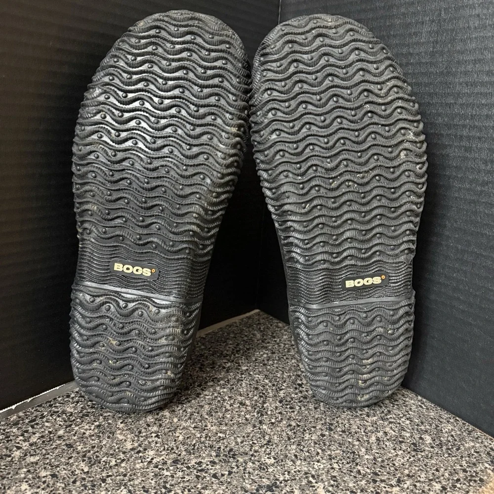 BOGS Shoes Mens 12 Black Waterproof Slip‎ On Urban Walker